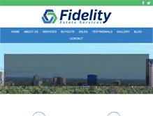 Tablet Screenshot of fidelityestateservices.com